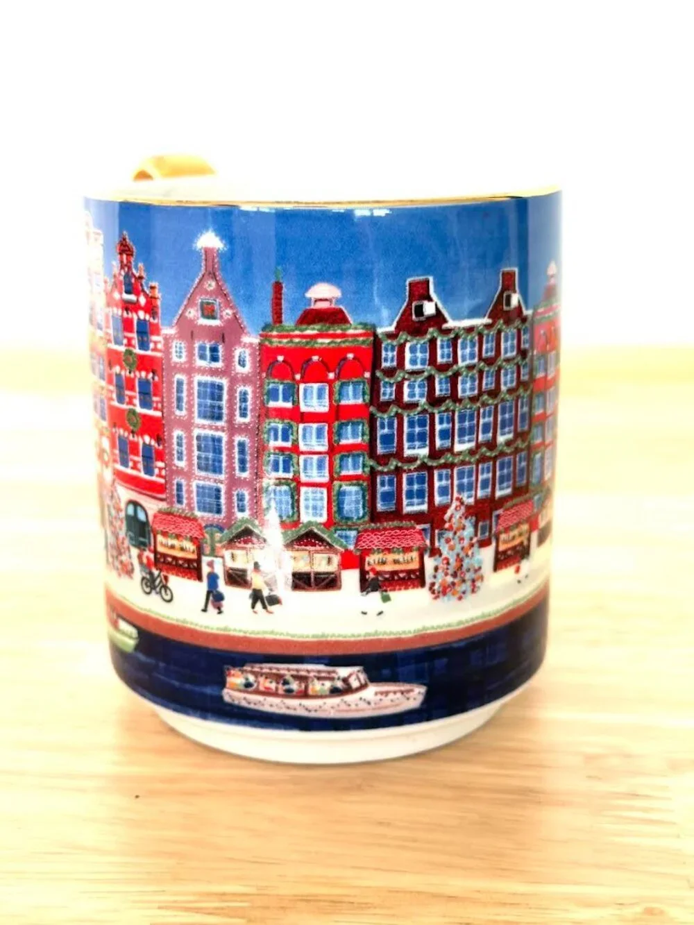 Anthropologie Holiday in The City Amsterdam Mug Merry & Bright - Picture 8 of 12